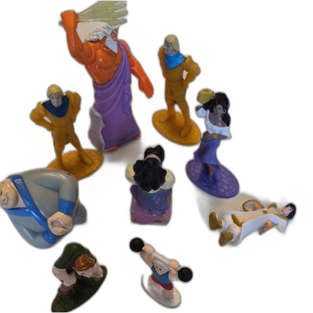 Vintage 1996 1997 McDonald's Disney Hercules & Aladdin Mini Figures Lot